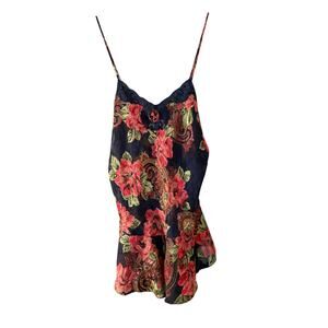 Victoria’s Secret 80’s Vintage Babydoll Slip Dress Nighty Sz M Floral Sexy Fairy